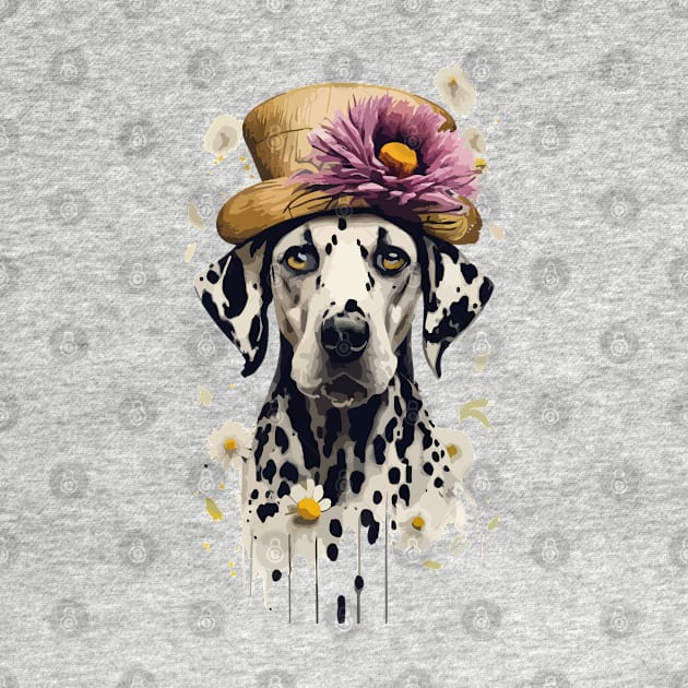 Dogs in Hats. Dalmatians by CatCoconut-Art